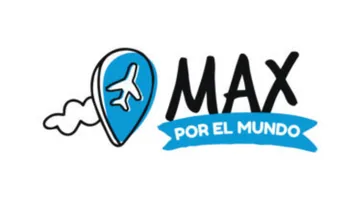 Logo de Max por el mundo, diseñado por Mejor Digital